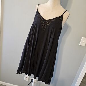 Solemio Elegant Black Lace Coverup